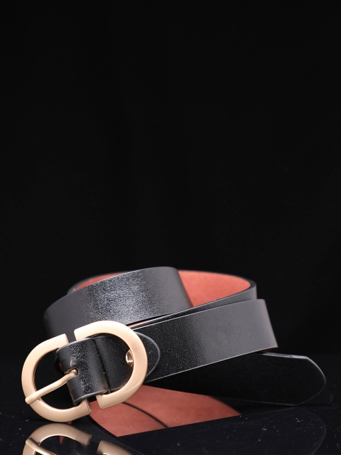 HAUTE SAUCE by Campus Sutra Women Black PU Belt