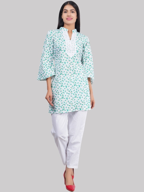 Trendzmy Women Green & White Ethnic Motifs Printed Pure Cotton Thread Work Floral Kurta
Trendzmy Women Green & White Ethnic Motifs Printed Pure Cotton Thread Work Floral Kurta