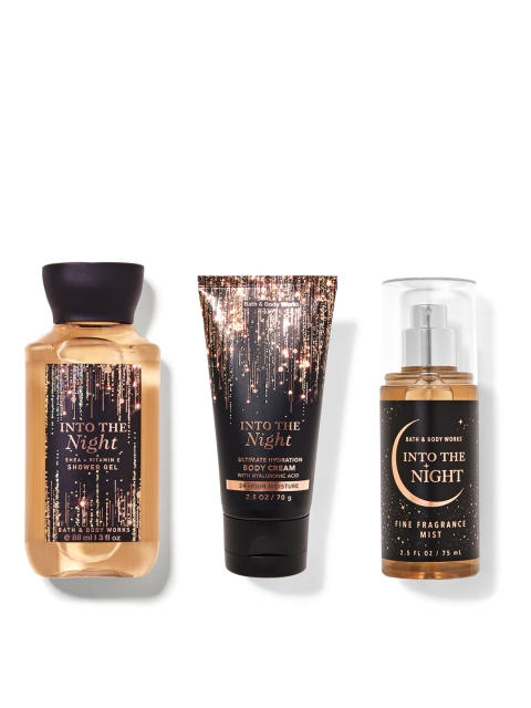 Bath & Body Works Into The Night Fragrance Set - Body Cream + Fragrance Mist + Shower Gel, Black
Bath & Body Works Into The Night Fragrance Set - Body Cream + Fragrance Mist + Shower Gel, Black