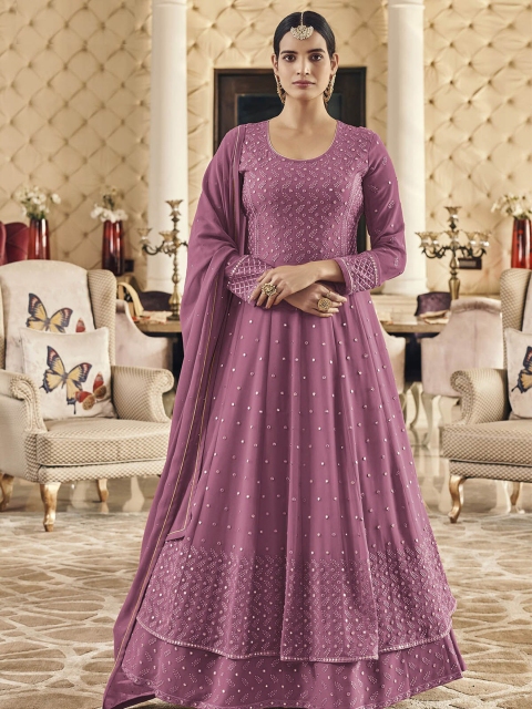 ODETTE Women Purple Ethnic Motifs Embroidered Mirror Work Kurta with Sharara & With Dupatta
ODETTE Women Purple Ethnic Motifs Embroidered Mirror Work Kurta with Sharara & With Dupatta