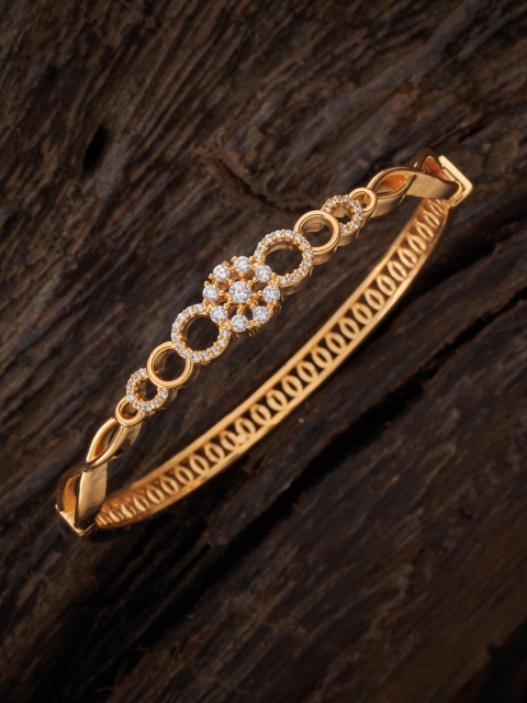 Kushal's Fashion Jewellery Women Gold-Toned & White Cubic Zirconia Gold-Plated Kada Bracelet
Kushal's Fashion Jewellery Women Gold-Toned & White Cubic Zirconia Gold-Plated Kada Bracelet