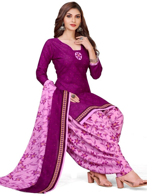 INDIAN HERITAGE Purple Printed Silk Crepe Unstitched Dress Material
INDIAN HERITAGE Purple Printed Silk Crepe Unstitched Dress Material