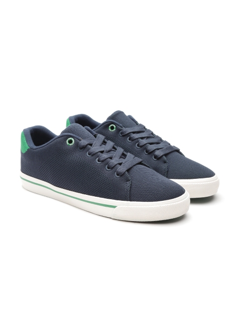United Colors of Benetton Men Navy Sneakers, Navy blue