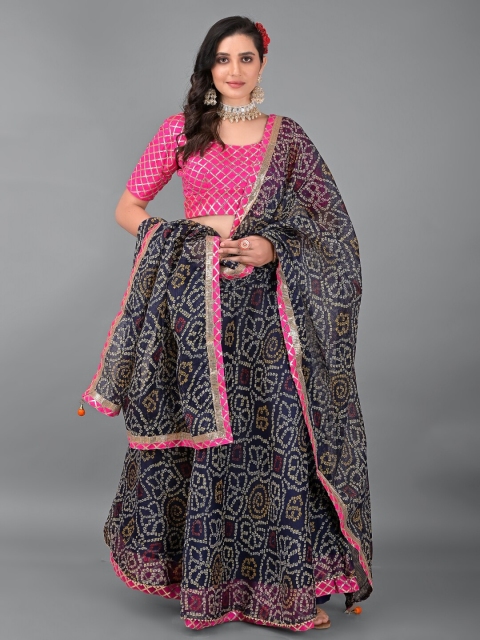 Apratim Women Blue & Pink Embellished Lehenga & Unstitched Blouse With Dupatta
Apratim Women Blue & Pink Embellished Lehenga & Unstitched Blouse With Dupatta