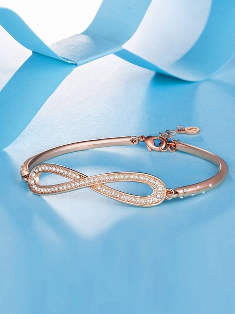 Designs By Jewels Galaxy Women Rose Gold & White Brass American Diamond Rose Gold-Plated Bangle-Style Bracelet
Designs By Jewels Galaxy Women Rose Gold & White Brass American Diamond Rose Gold-Plated Bangle-Style Bracelet