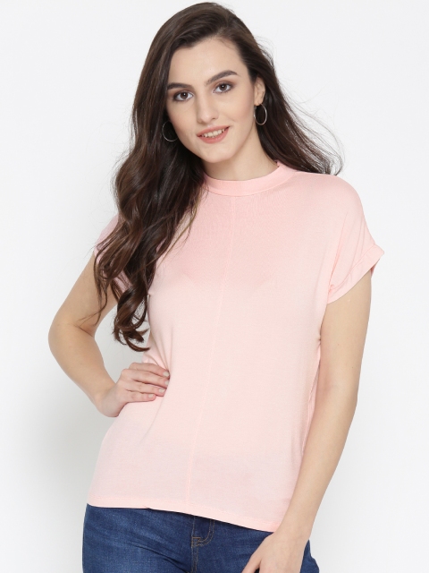ether Women Pink High Neck Top
