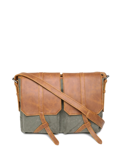 Gauge Machine Unisex Tan Brown & Olive Green Handcrafted Laptop Bag with Sling Strap
Gauge Machine Unisex Tan Brown & Olive Green Handcrafted Laptop Bag with Sling Strap
