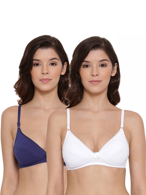 LYRA Pack of 2 White & Navy Blue Cotton Underwired Padded Bra LYRA_BRA_501_RBLU_WH_30B_2PC
LYRA Pack of 2 White & Navy Blue Cotton Underwired Padded Bra LYRA_BRA_501_RBLU_WH_30B_2PC