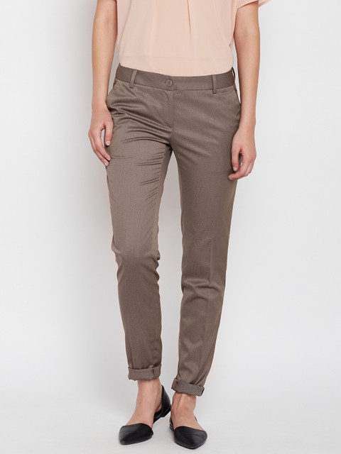 Park Avenue Woman Women Brown Solid Formal Trousers
Park Avenue Woman Women Brown Solid Formal Trousers