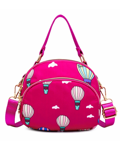 Diva Dale Pink & White Printed Sling Bag