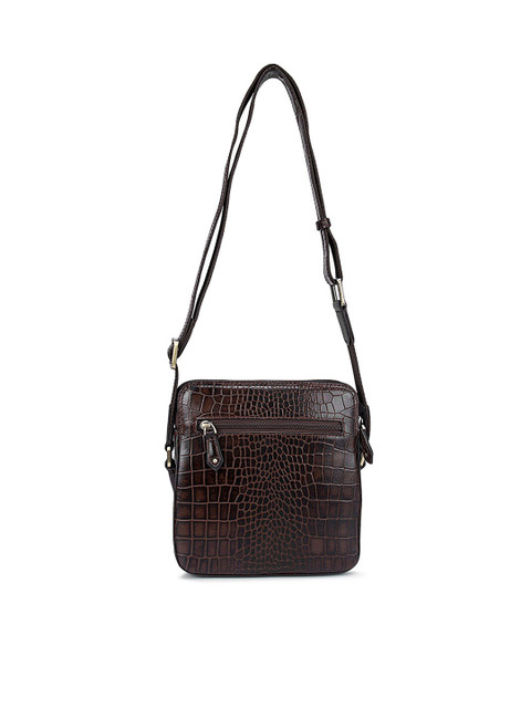 Da Milano Men Brown Textured Messenger Bag
Da Milano Men Brown Textured Messenger Bag