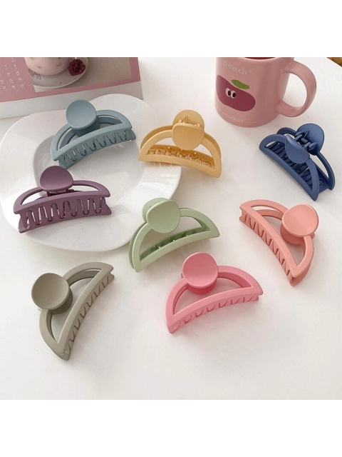 FIMBUL Women Grey Melange & Pink 8 Claw Clip