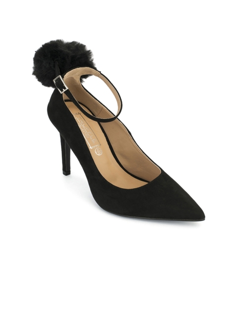 Truffle Collection Women Black Solid Pumps