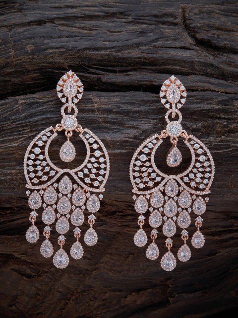 Kushal's Fashion Jewellery White & Rose Gold Plated Contemporary Drop Earrings
Kushal's Fashion Jewellery White & Rose Gold Plated Contemporary Drop Earrings