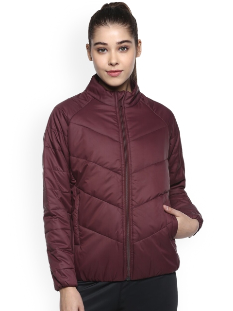 FURO by Red Chief Women Maroon Solid Padded Jacket