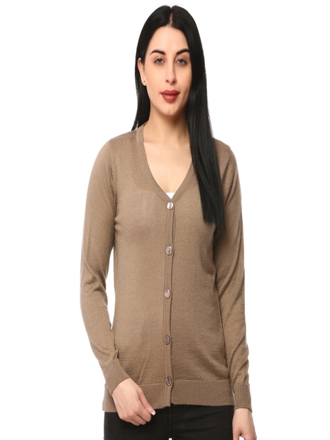 GLAMAZE Women Brown Cardigan