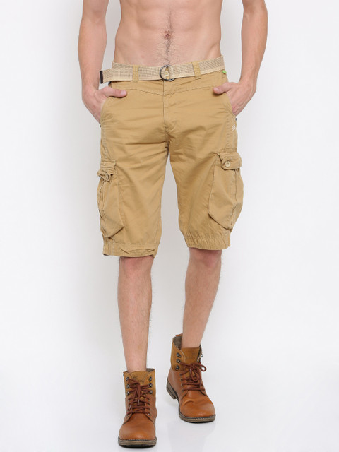 Sports52 wear Men Khaki Solid Regular Fit Cargo Shorts 
Sports52 wear Men Khaki Solid Regular Fit Cargo Shorts