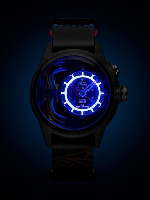 THE ELECTRICIANZ Men The Carbon Z Inhouse Electric Module 4 LED Black Watch - ZZ-A1A/05
THE ELECTRICIANZ Men The Carbon Z Inhouse Electric Module 4 LED Black Watch - ZZ-A1A/05
