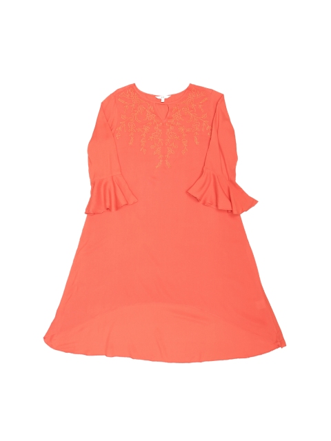 AND Coral Solid Tunic