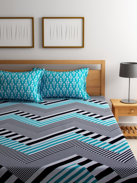 STELLAR HOME White & Black Cotton 104 TC Double Bedsheet with 2 Pillow Covers
STELLAR HOME White & Black Cotton 104 TC Double Bedsheet with 2 Pillow Covers