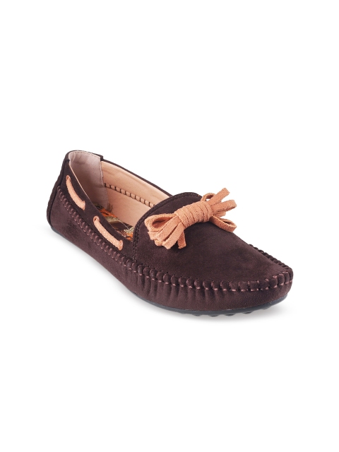 Metro Women Brown Boat Shoes