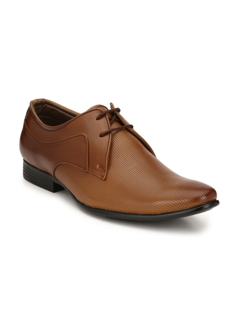 Azzaro Black Men Brown Formal Shoes