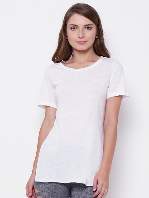 FOREVER 21 Women White Solid Top