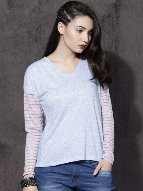 Roadster Women Blue Solid Top