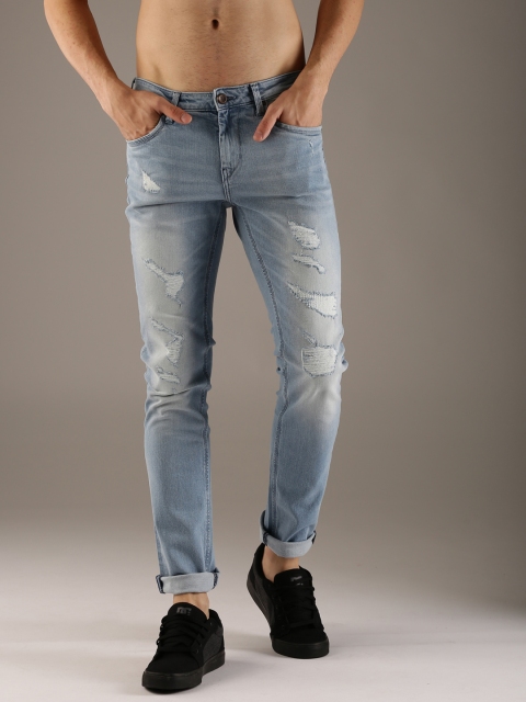 Flying Machine Men Blue Slim Tapered Fit Mid-Rise Mildly Distressed Stretchable Jeans
Flying Machine Men Blue Slim Tapered Fit Mid-Rise Mildly Distressed Stretchable Jeans