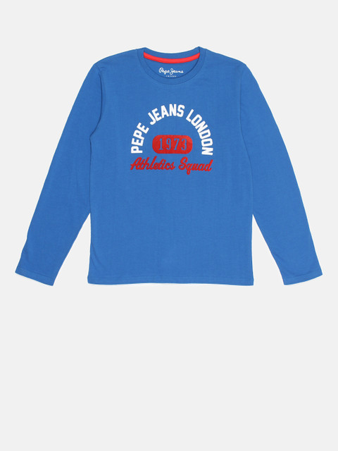 Pepe Jeans Boys Blue Printed Round Neck T-shirt
Pepe Jeans Boys Blue Printed Round Neck T-shirt