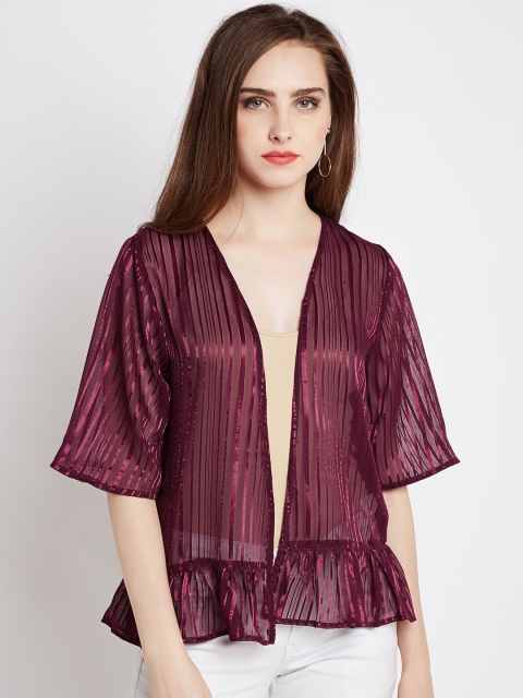 RARE Purple Striped Shrug