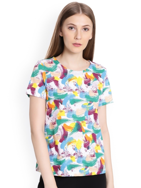 United Colors of Benetton Women Multicoloured Printed Top, Multi