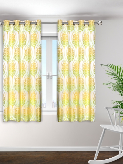 S9home by Seasons Cream & Lime Green Set of 2 Printed Room Darkening Window Curtains
S9home by Seasons Cream & Lime Green Set of 2 Printed Room Darkening Window Curtains