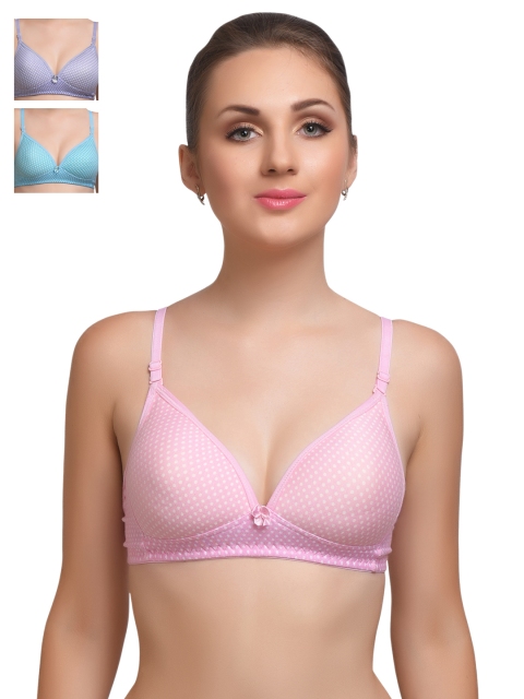 Lady Lyka Pack of 3 Full-Coverage Printed Lightly-Padded T-shirt Bras ATTRACTIONS-PPL, Purple
Lady Lyka Pack of 3 Full-Coverage Printed Lightly-Padded T-shirt Bras ATTRACTIONS-PPL, Purple