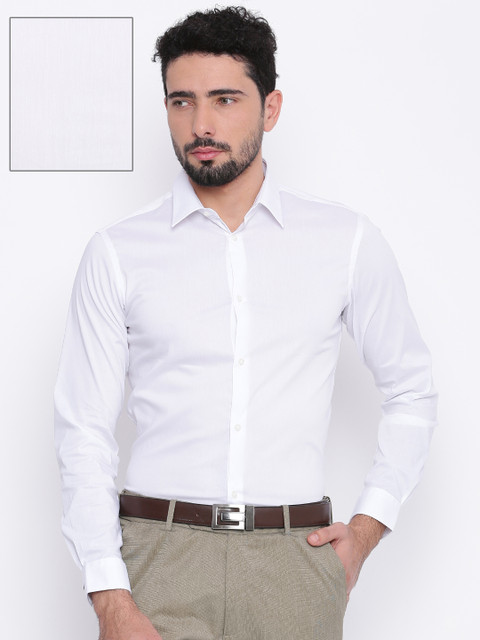 Arrow New York Men White Snug Slim Fit Solid Formal Shirt 
Arrow New York Men White Snug Slim Fit Solid Formal Shirt