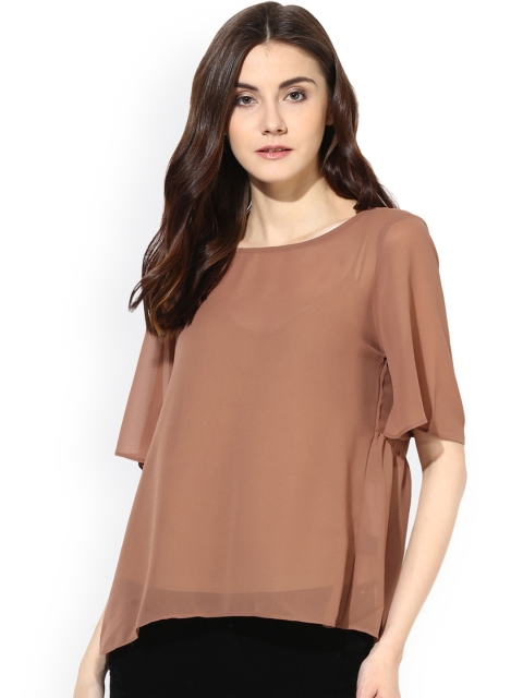 Kazo Women Brown Solid Top