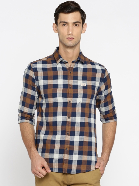 U.S. Polo Assn. Denim Co. Men Navy Blue & Brown Regular Fit Checked Casual Shirt
U.S. Polo Assn. Denim Co. Men Navy Blue & Brown Regular Fit Checked Casual Shirt