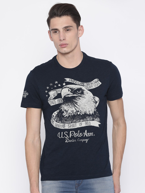 U.S. Polo Assn. Denim Co. Men Navy Blue Printed Round Neck T-shirt
U.S. Polo Assn. Denim Co. Men Navy Blue Printed Round Neck T-shirt