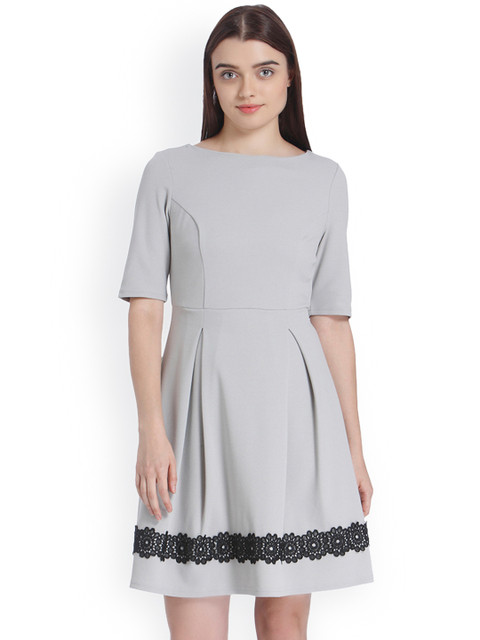 Vero Moda Women Grey A-Line Dress
Vero Moda Women Grey A-Line Dress