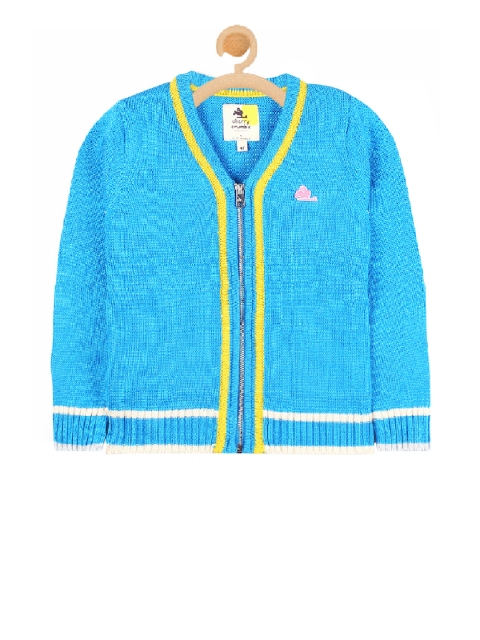 Cherry Crumble Unisex Blue Solid Front-Open