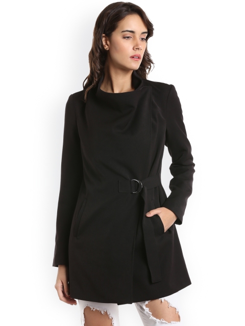 Vero Moda Women Black Solid Tailored Jacket
