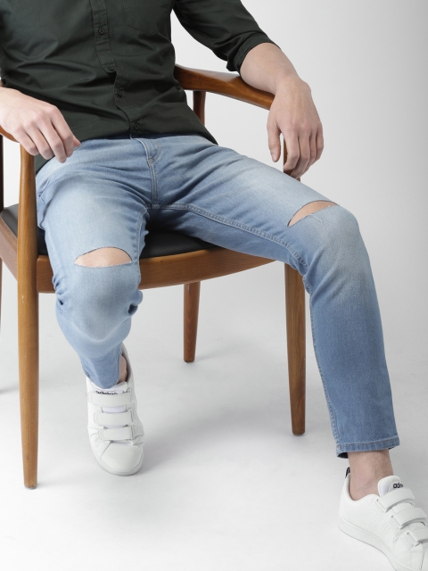 HIGHLANDER Men Blue Slim Tapered Fit Mildly Distressed Ankle Length Stretchable Jeans
HIGHLANDER Men Blue Slim Tapered Fit Mildly Distressed Ankle Length Stretchable Jeans