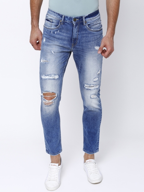 LOCOMOTIVE Men Blue Slim Fit Mid-Rise Mildly Distressed Stretchable Ankle-Length Jeans
LOCOMOTIVE Men Blue Slim Fit Mid-Rise Mildly Distressed Stretchable Ankle-Length Jeans