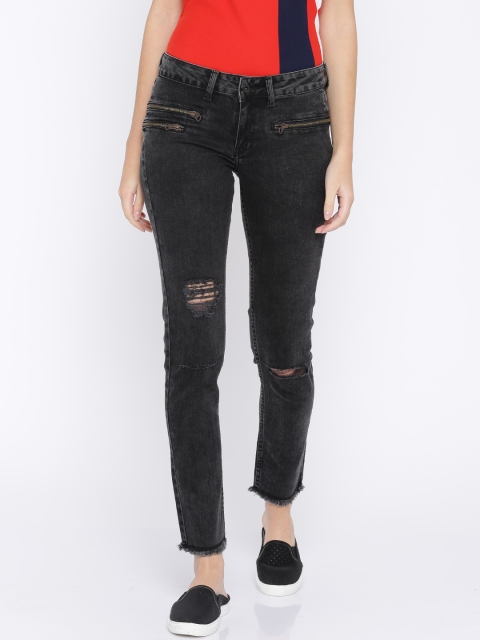 Pepe Jeans Women Black Skinny Fit Jeggings