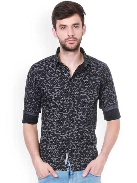 People Men Black Printed Slim Shirt
People Men Black Printed Slim Shirt