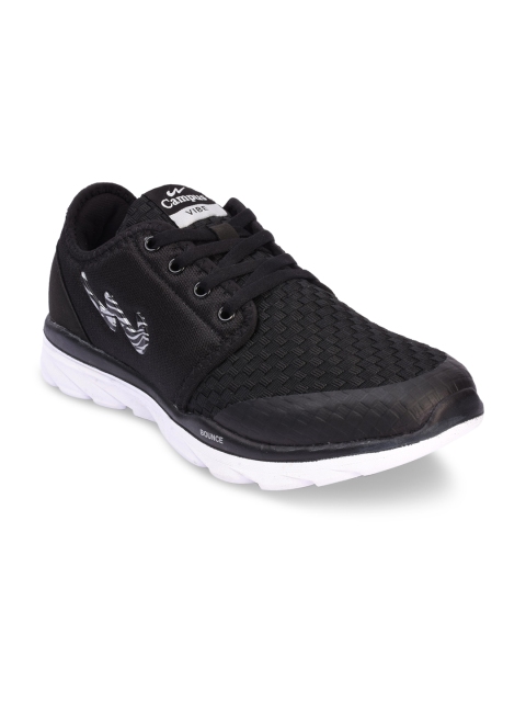 Campus Men Vibe Black Sneakers