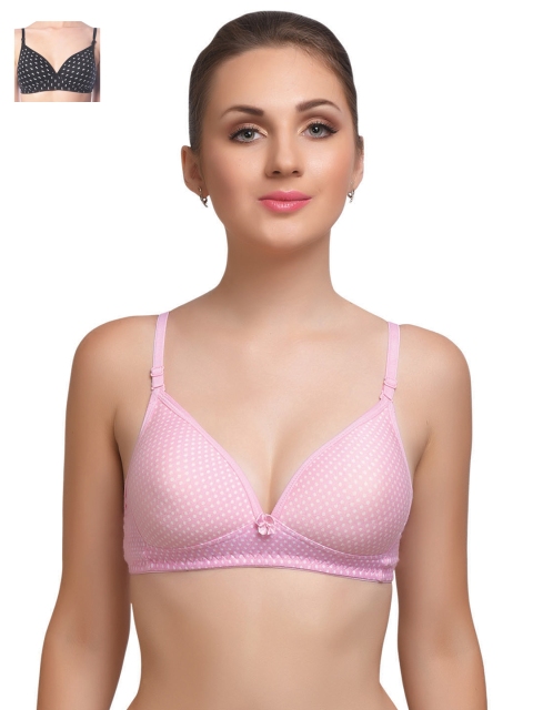 Lady Lyka Pack of 2 Lightly Padded T-shirt Bras ATTRACTIONS-PNK-BLACK-ROSE-3-BLK, Pink
Lady Lyka Pack of 2 Lightly Padded T-shirt Bras ATTRACTIONS-PNK-BLACK-ROSE-3-BLK, Pink