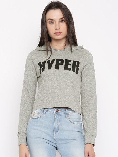 Flying Machine Women Grey Printed Crop T-shirt
Flying Machine Women Grey Printed Crop T-shirt