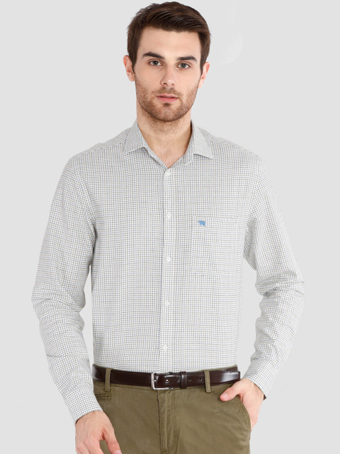 THE BEAR HOUSE Men Off-White Checked Club Slim Fit Semiformal Shirt
THE BEAR HOUSE Men Off-White Checked Club Slim Fit Semiformal Shirt