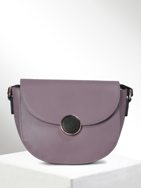 CORSICA Purple & Black Solid Sling Bag
